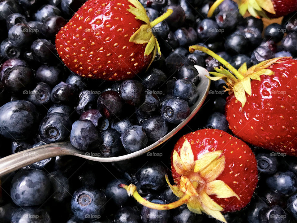 Strawberries and blackberries 