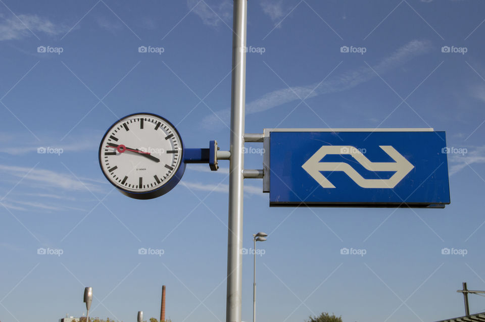 NS Sign At The Train Station Of Apeldoorn The Netherlands 2018