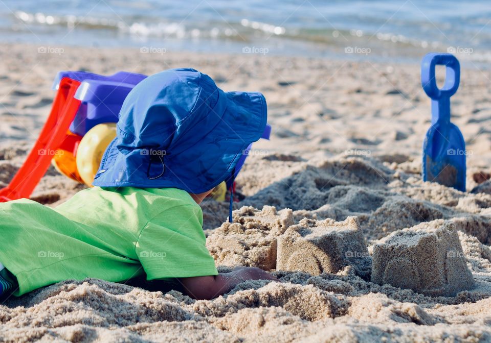 Enjoying a day on the beach at the Cape