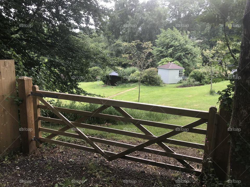 Delightful country garden to be found as one goes through this Devonshire gateway.