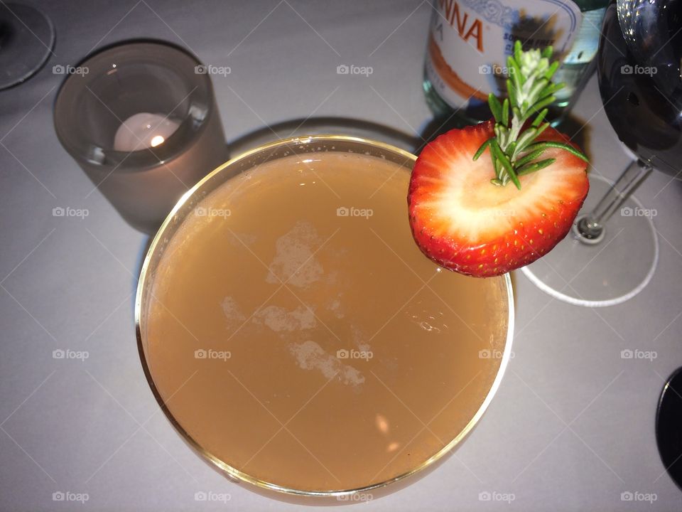 Strawberry cocktail 