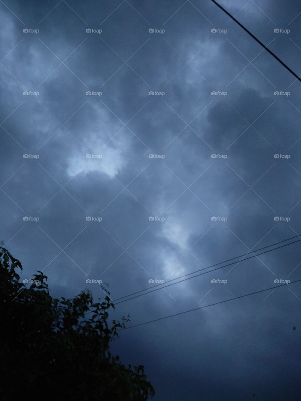 Low angle view of stormcloud