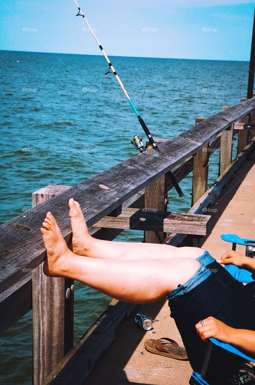 Fishing on the pier