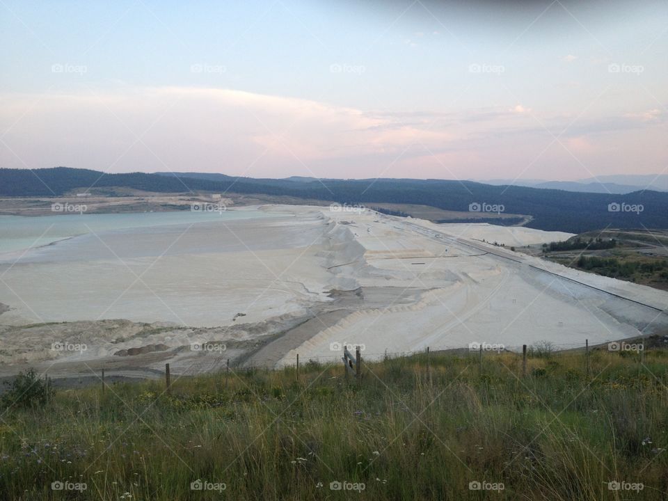 Scenic mountain view of a mine! 