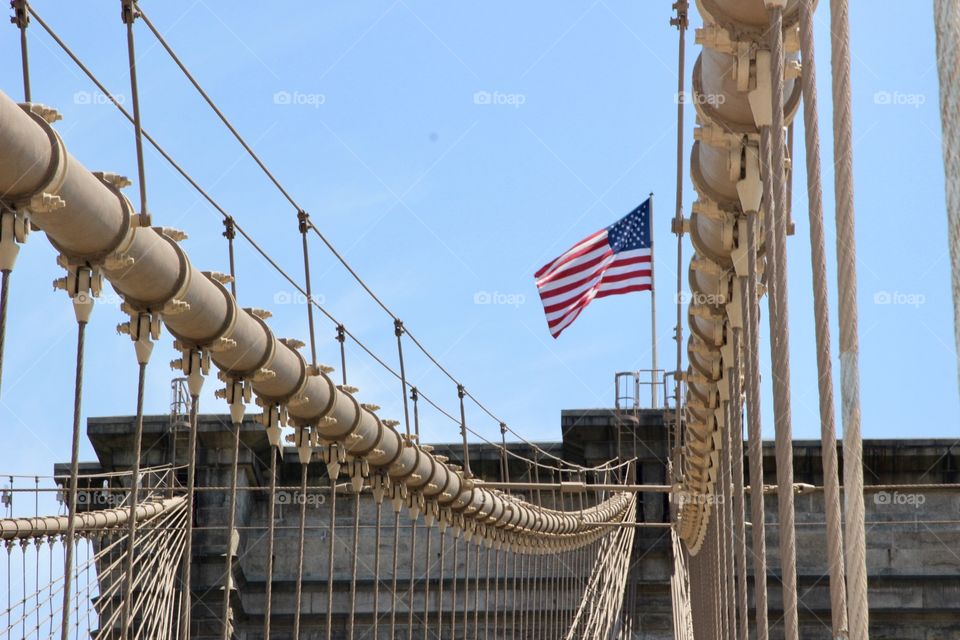Brooklyn Bridge In All It’s Patriotic Glory