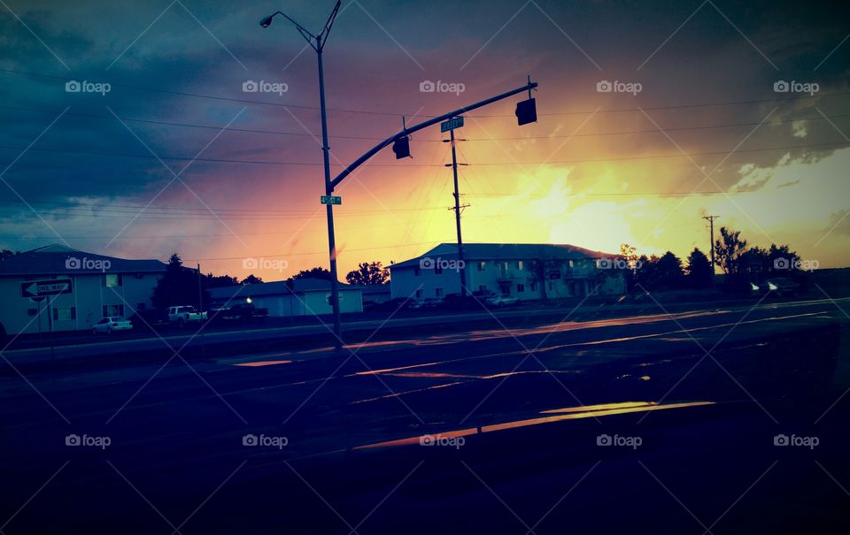sunrise stop light