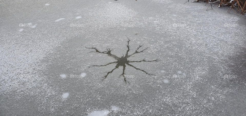Broken ice