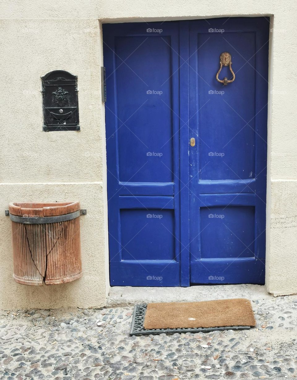 Blue door