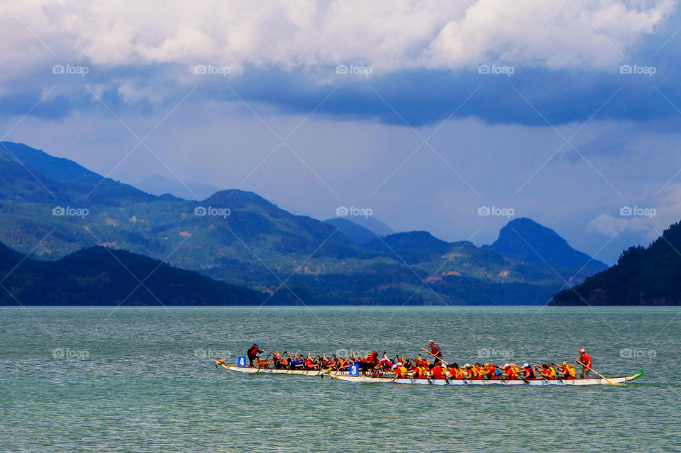 Point A to B. When you live by the ocean or lake a lot of travel involves water. Dragon boat racing is a very popular sport on the Northwest Pacific Coast! 🐉