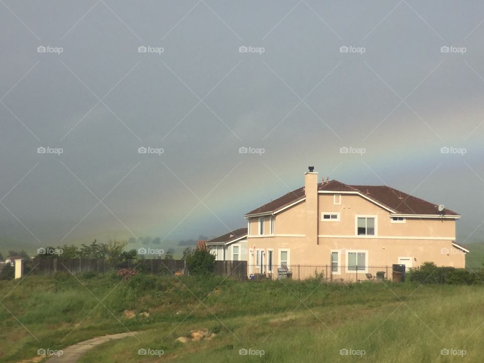 Rainbow. Countryside 