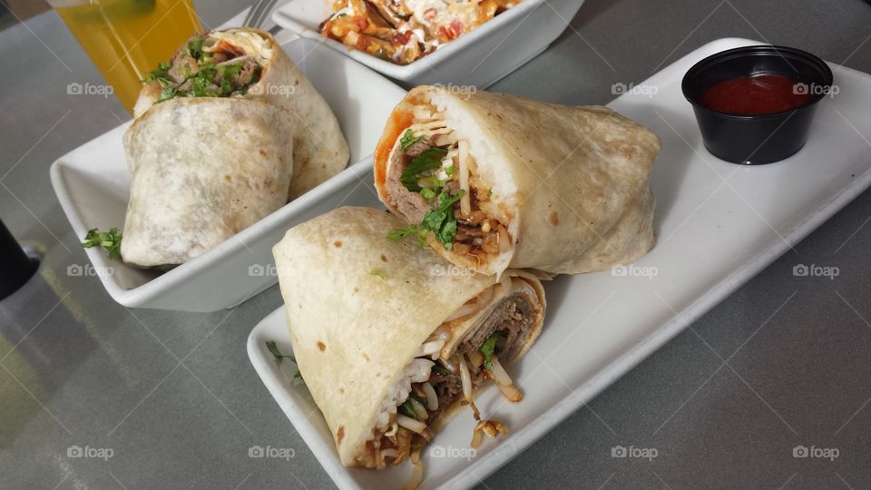 phorrito. California pho and burrito mix at Komodo