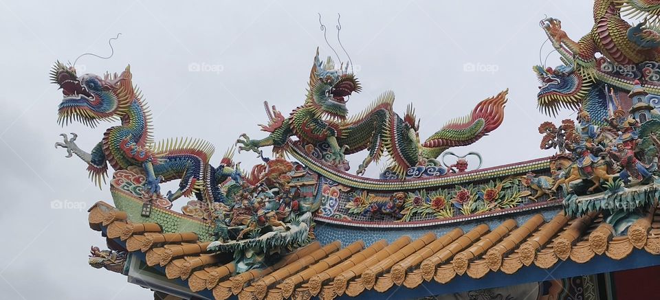 The beauty of temple architecture in Taiwan