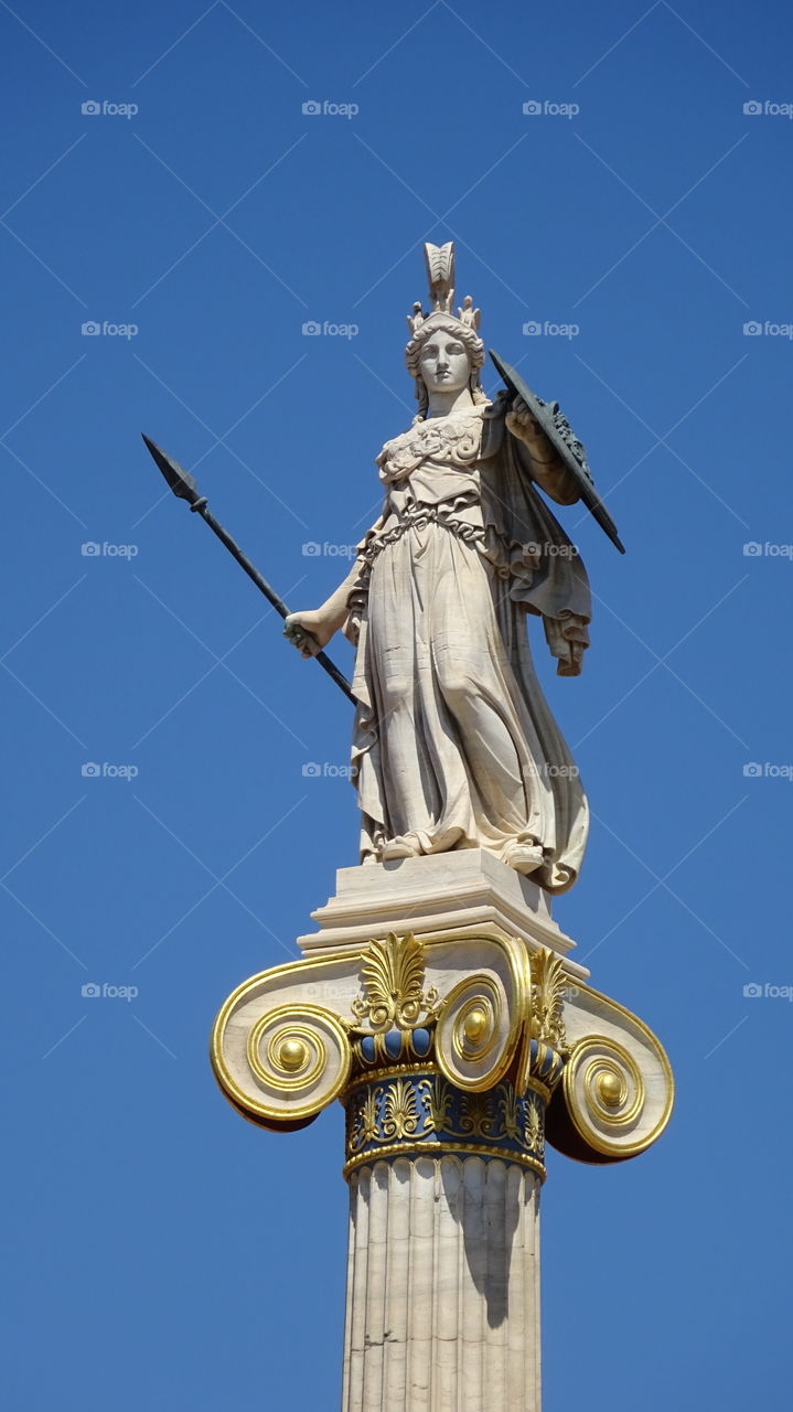 Greece Minerva Statue. Greece Minerva Statue