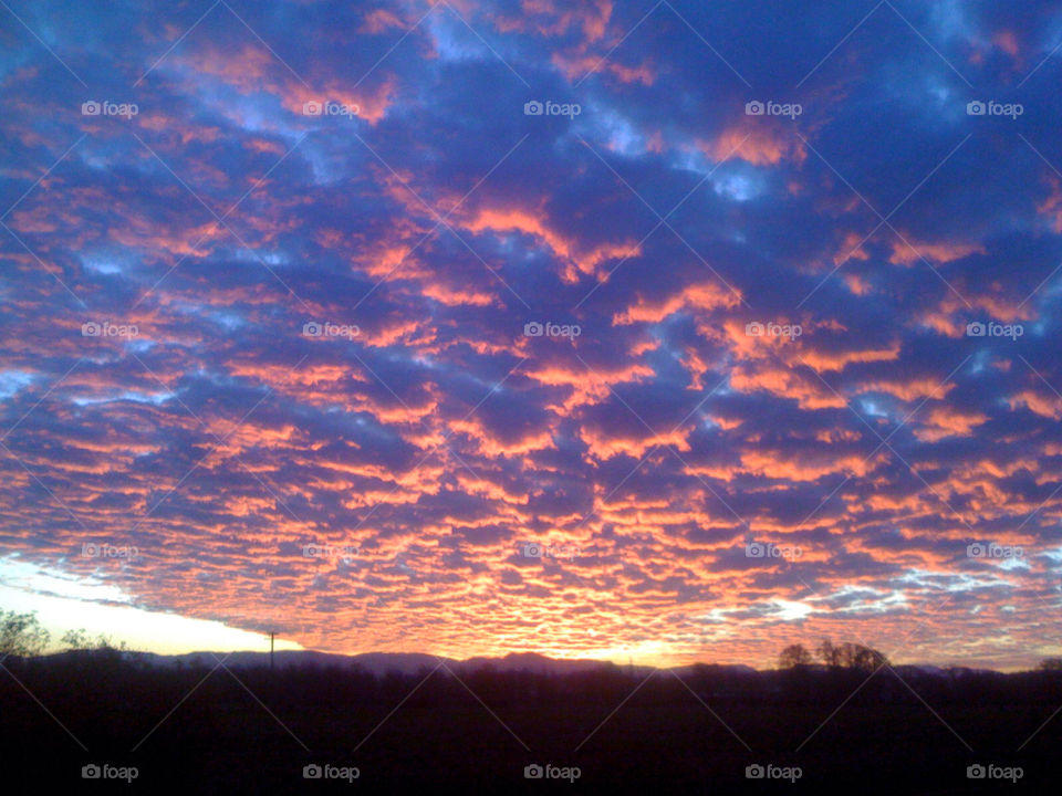 oregon red sky evening sky oregon sunset by Trevor