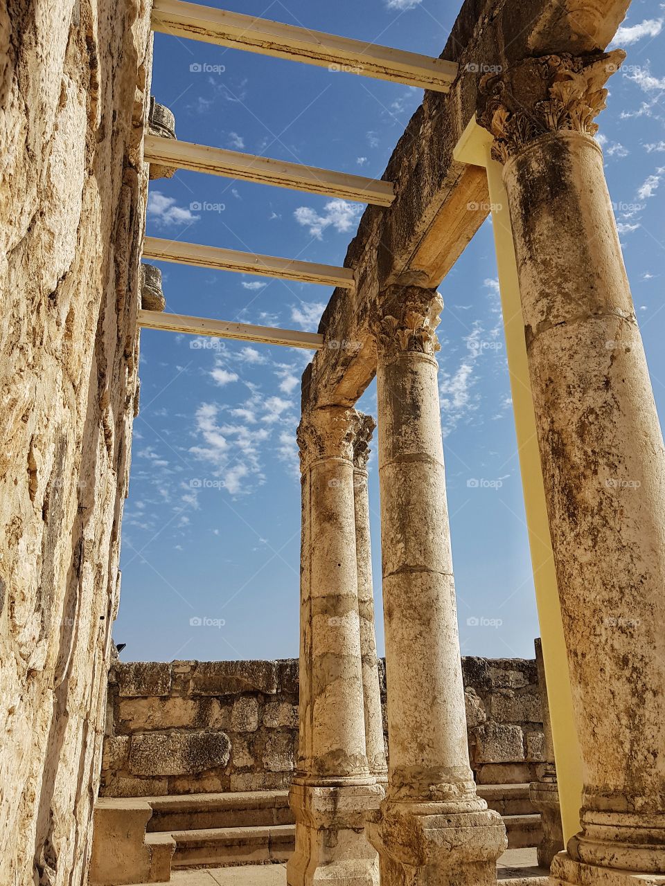 ruins at capernaum, israel
