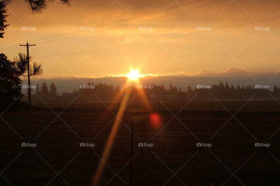 Perks of being an early riser. Early morning sunrise 