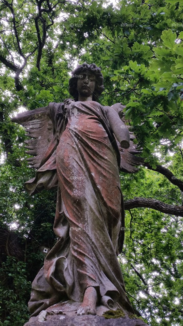 Angel Statue. Cemetry