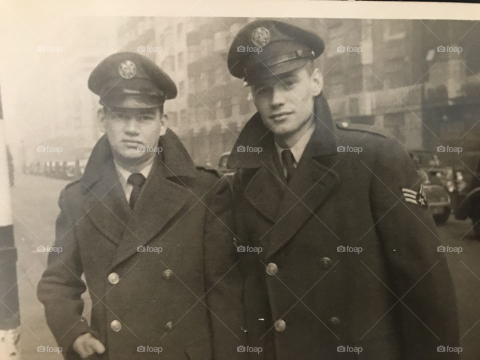 My grandpa in England On the right 