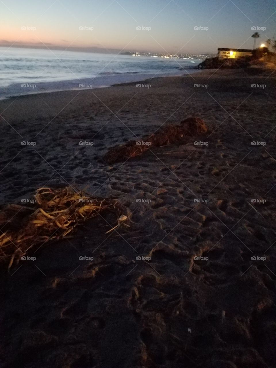 Twilight beach