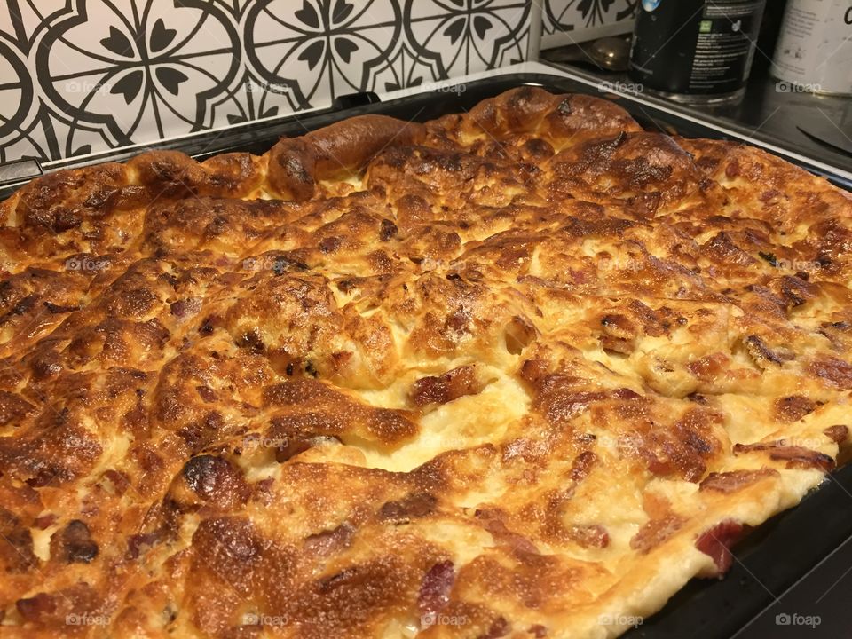 Pancake made in oven