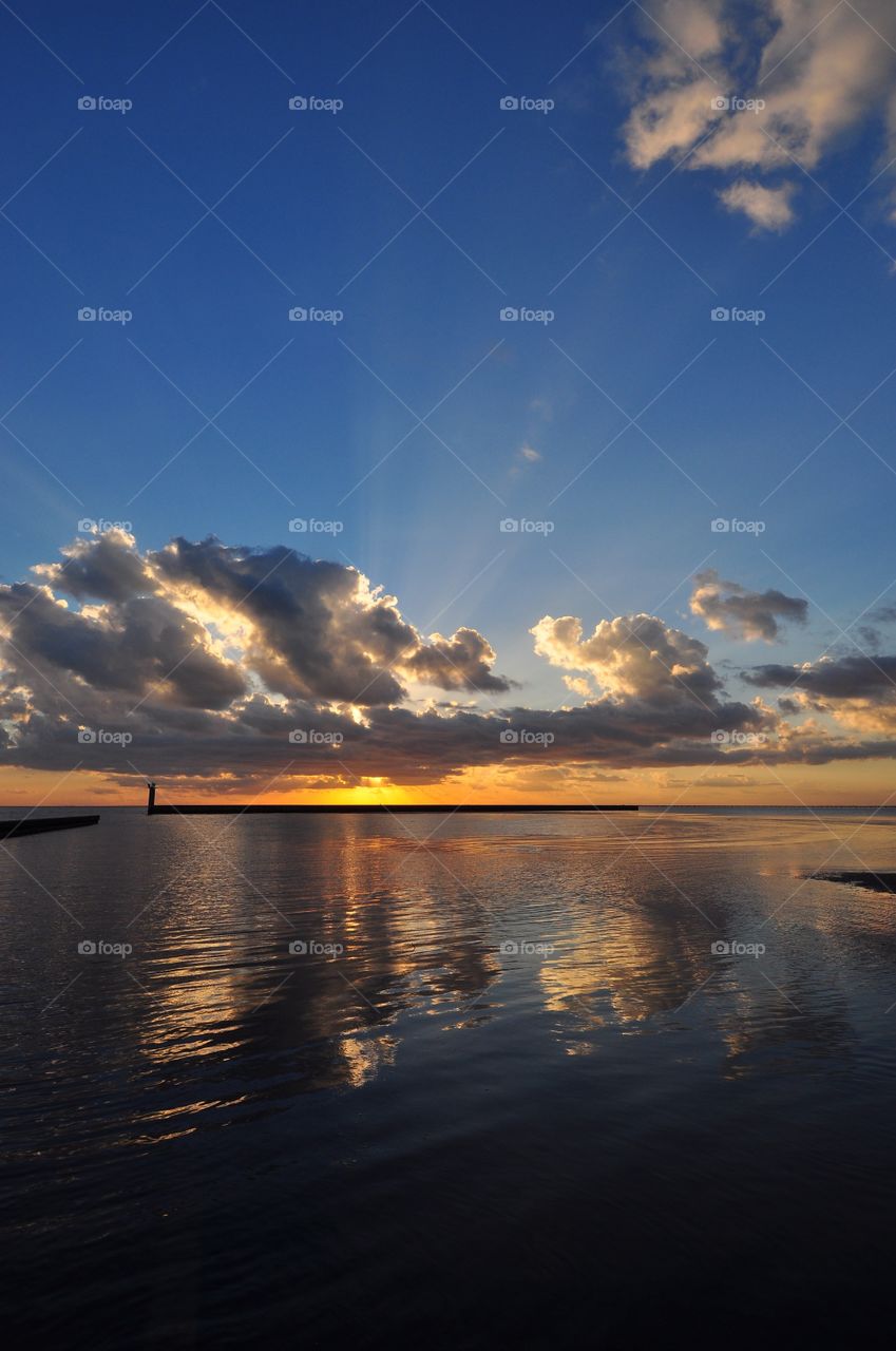 Sunset, Water, No Person, Dawn, Sky