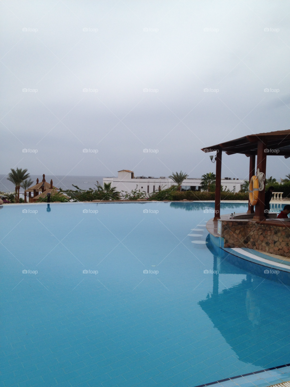 hotel pool egypt by flybye