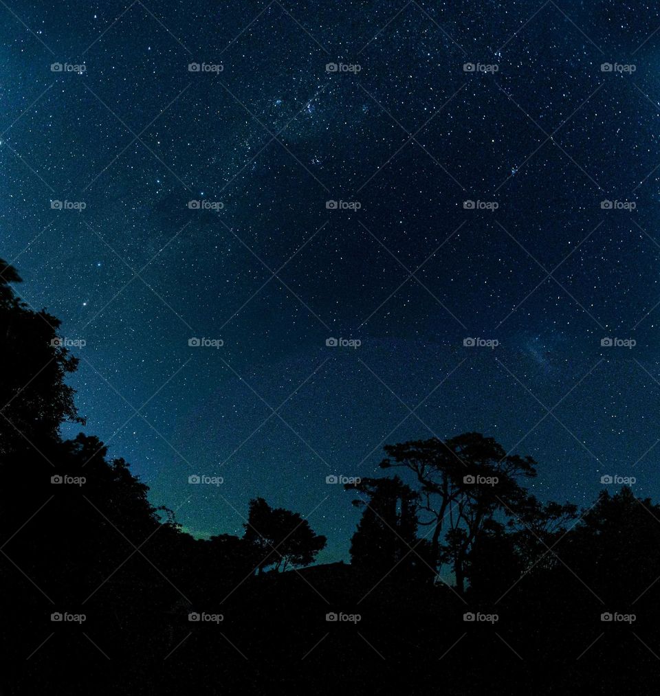 Southern hemisphere night sky from Lamington Platteau, Australia