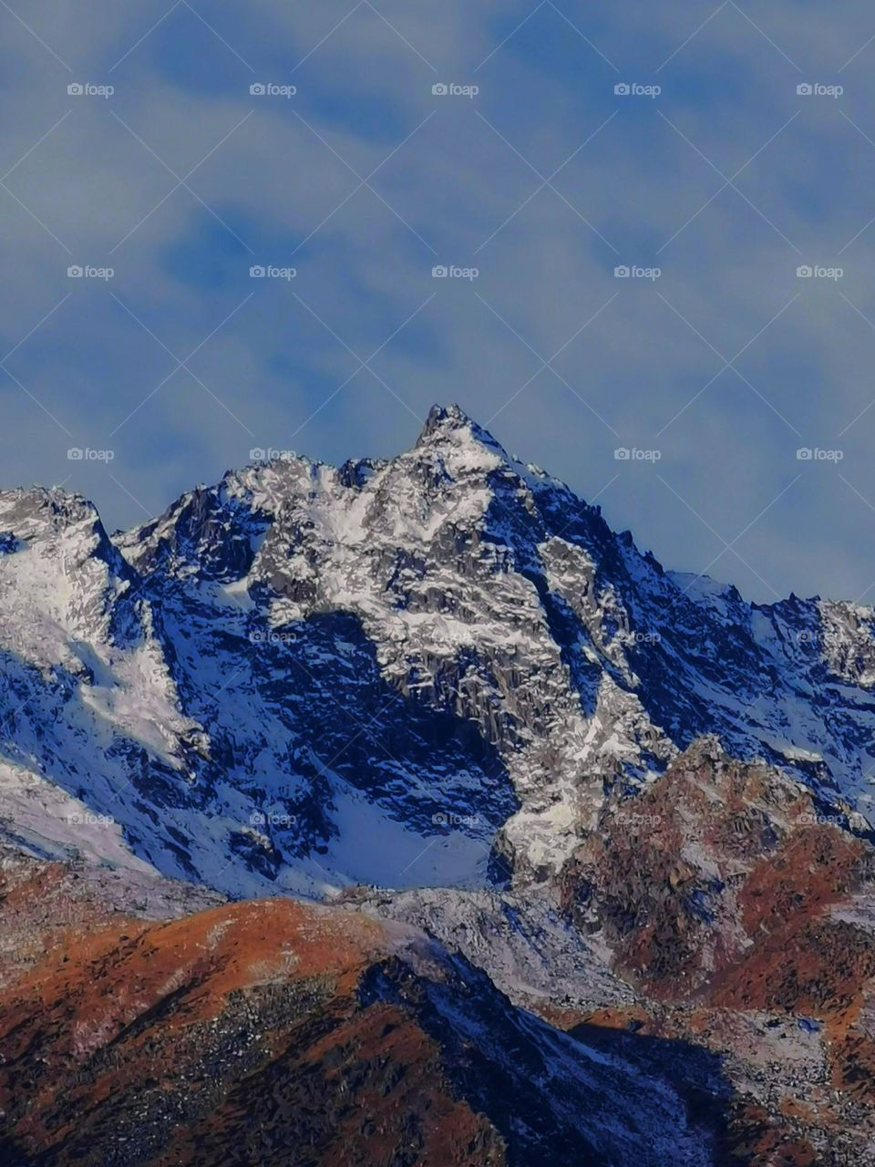 a majestic mountain scape