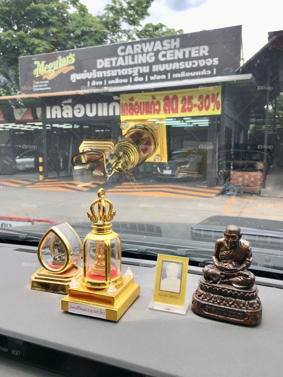 Buddha in car