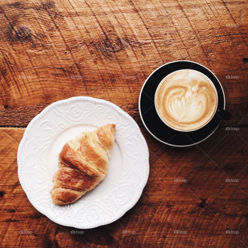 Breakfast on table