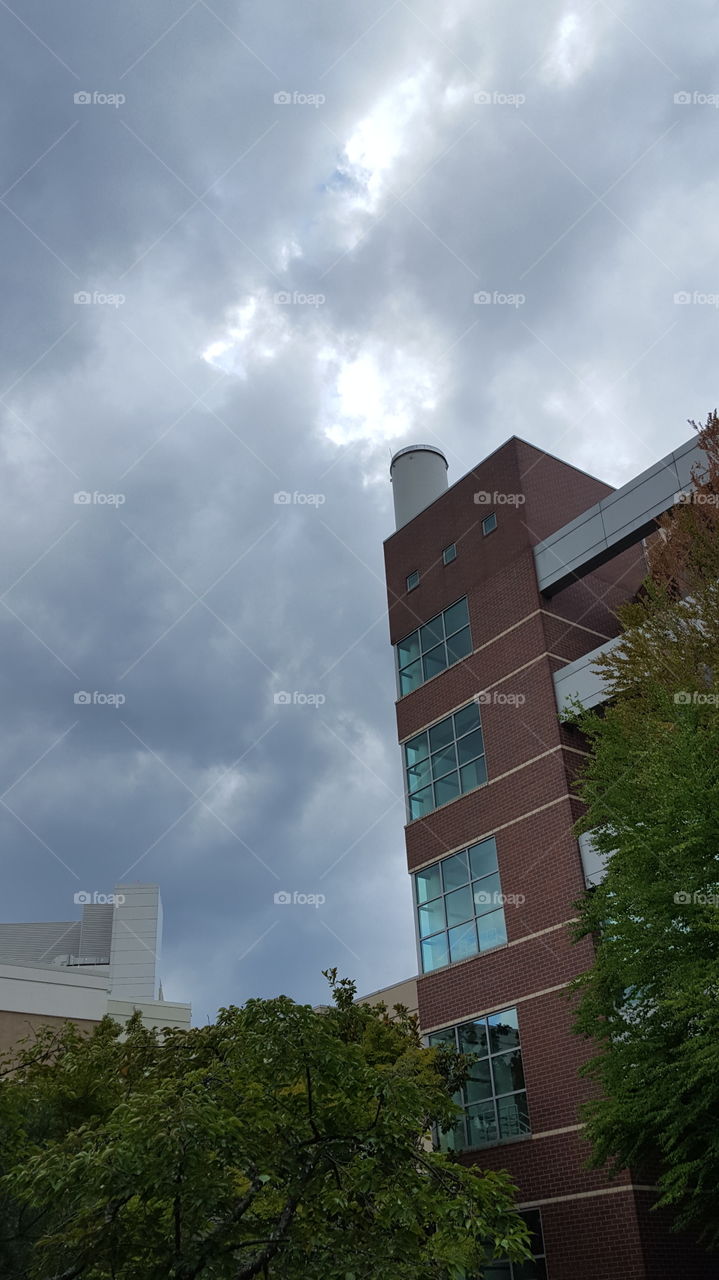 architecture and clouds