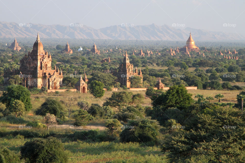 Buddhist temples at Bagan, Myanmar