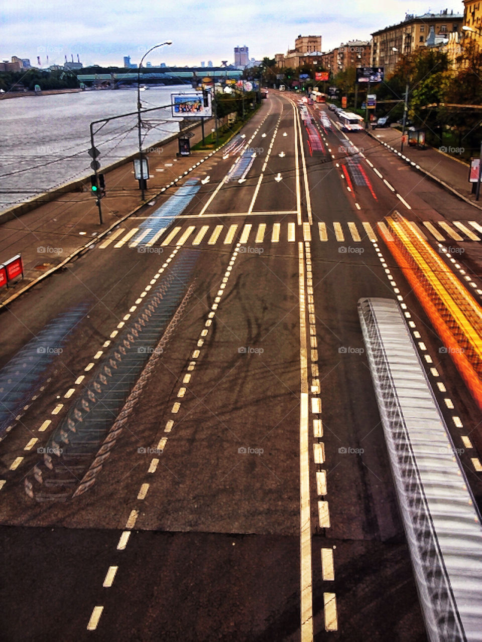 city light car water by penguincody