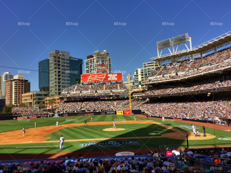 Baseball Game. Opening day at Petco Park