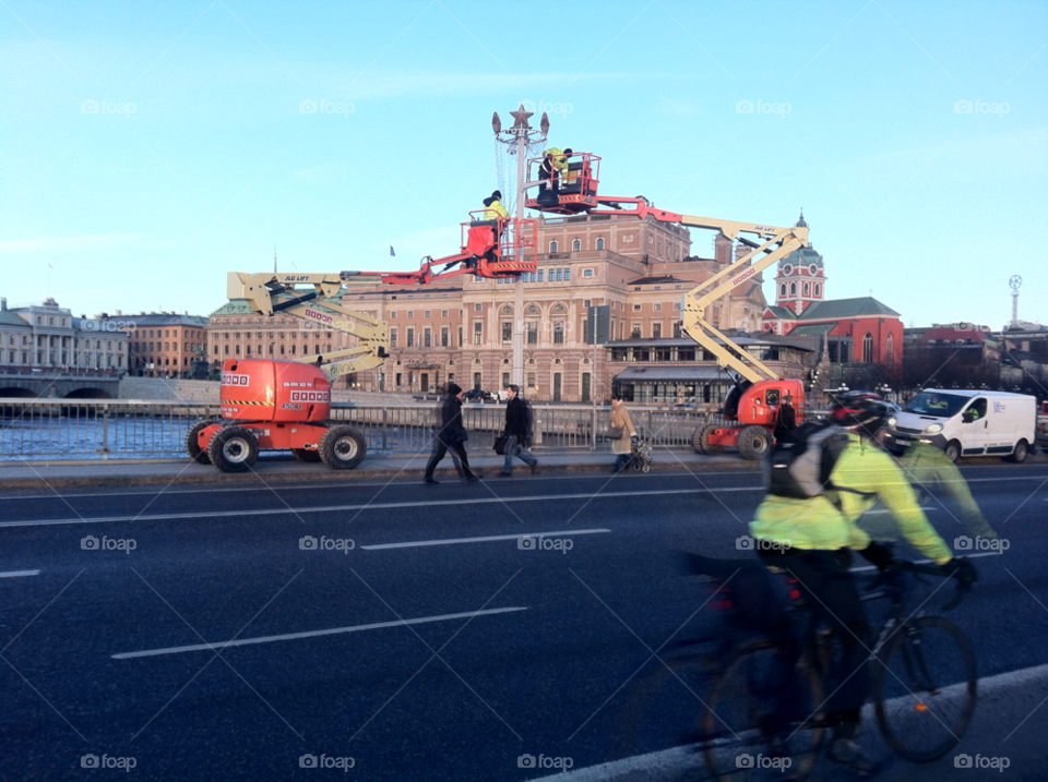 stockholm car bike road by tild