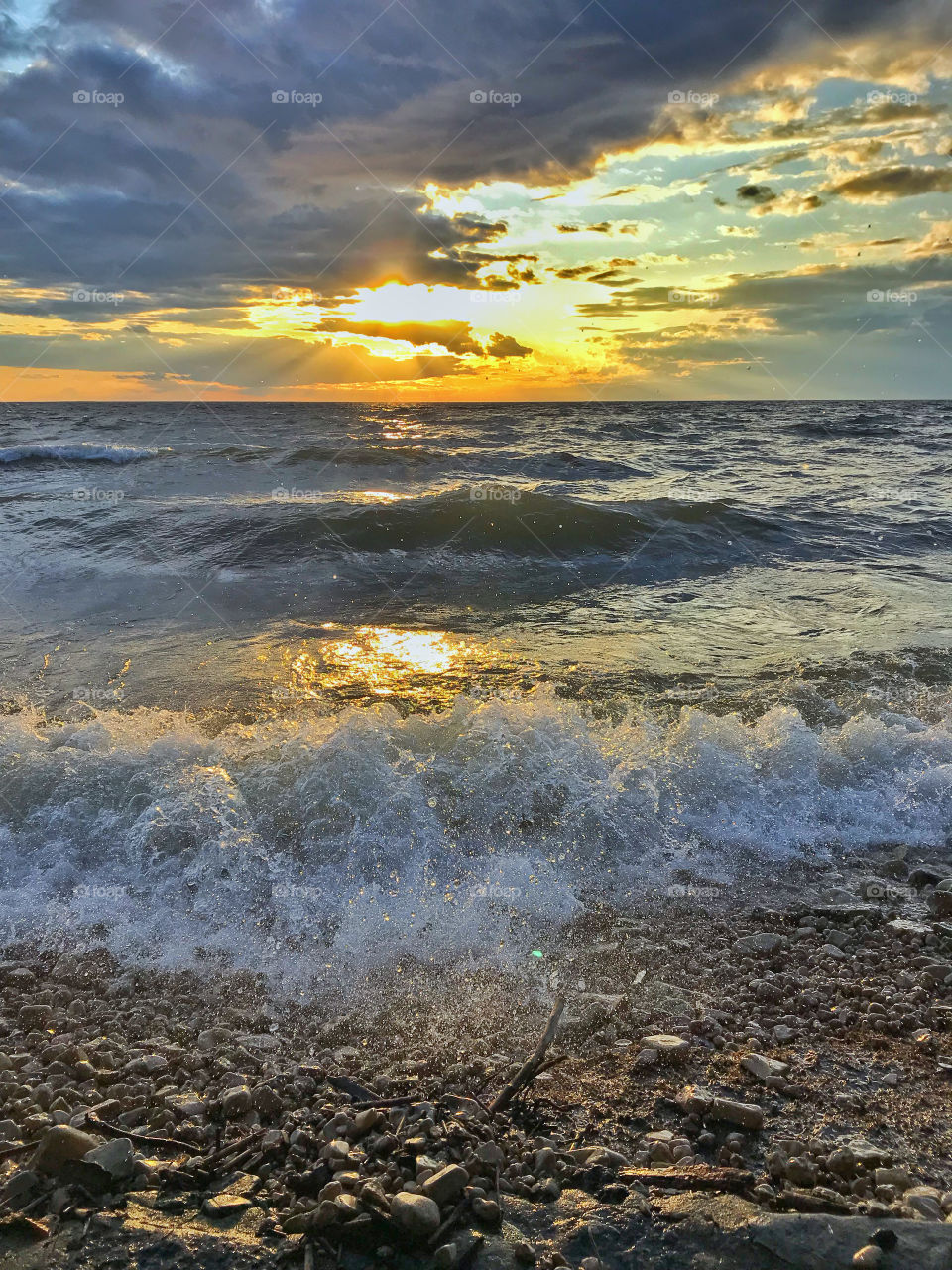 Lake Michigan in the fall from Wisconsin 