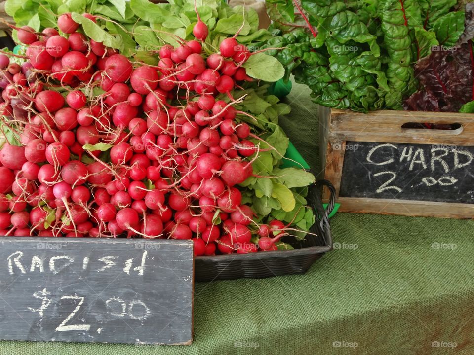 Fresh Organic Vegetables At A California Outdoor Market
