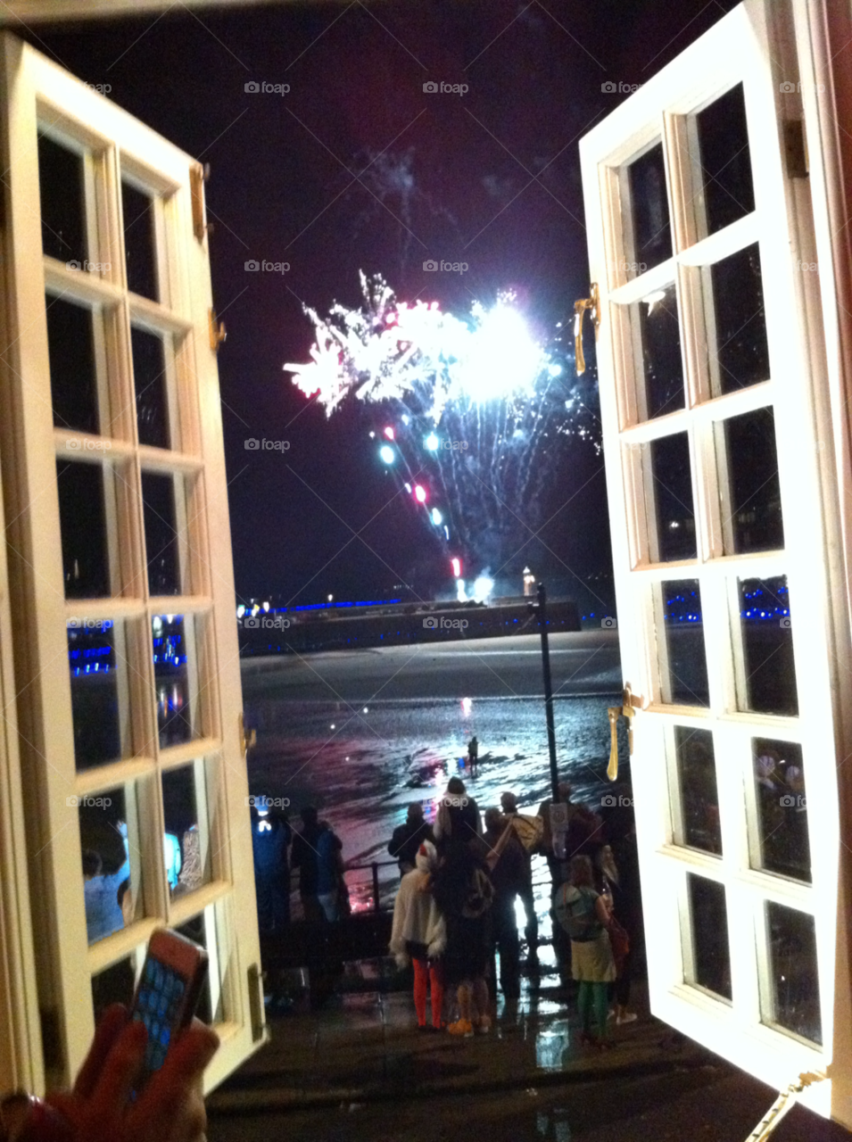 night celebration fireworks new year by rabbitman