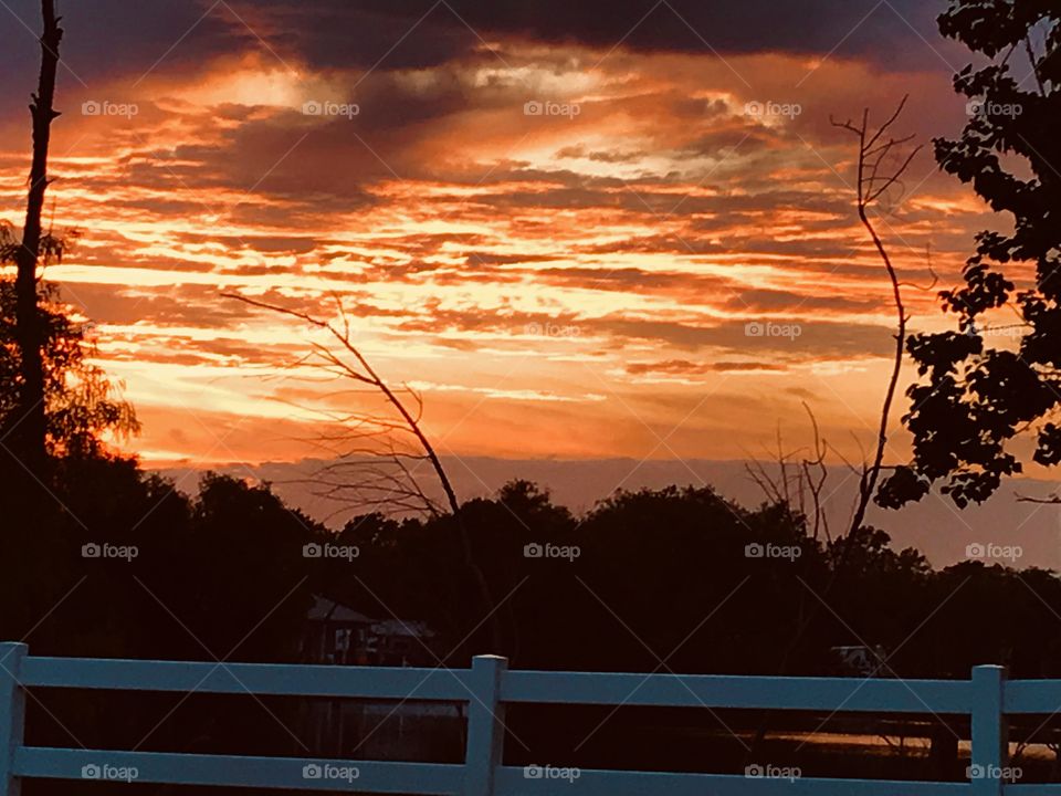 Long Awaited Sunset and Clouds to join hands and create this Awesome Spectacular Evening Scenery. 