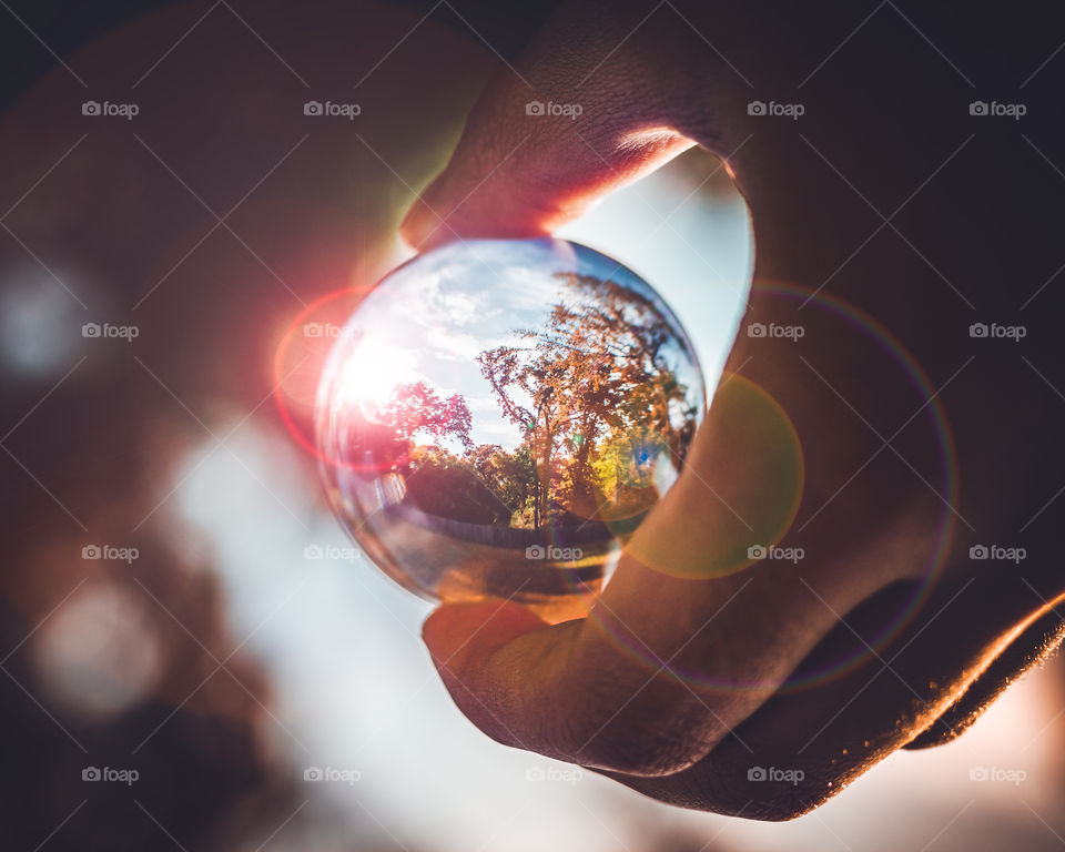 Tiny World Through a Glass Ball