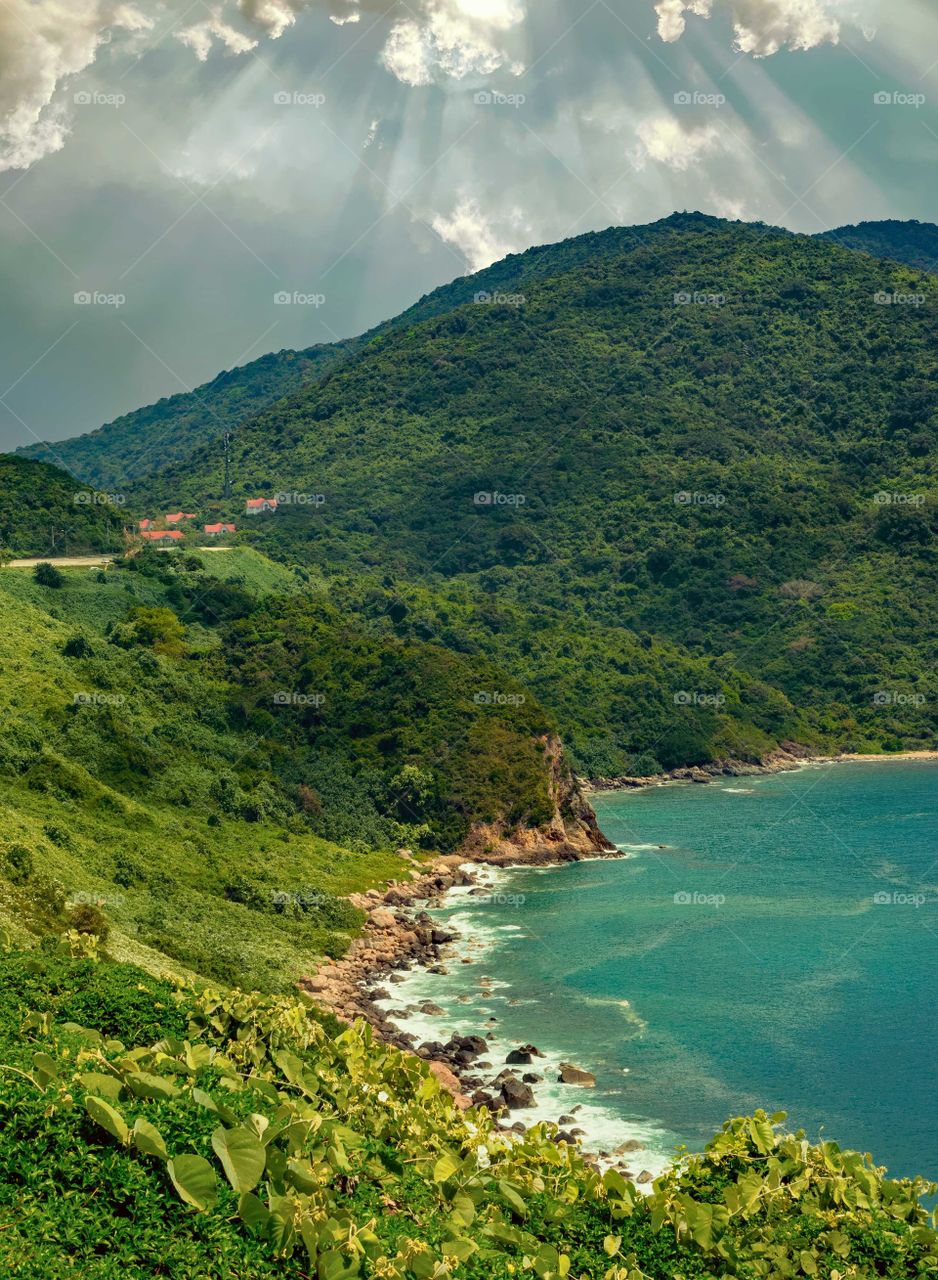 Danang Vietnam coastline 