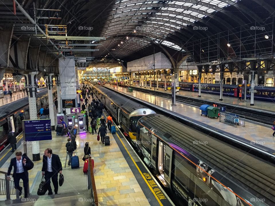 Paddington Station London. Paddington station in London