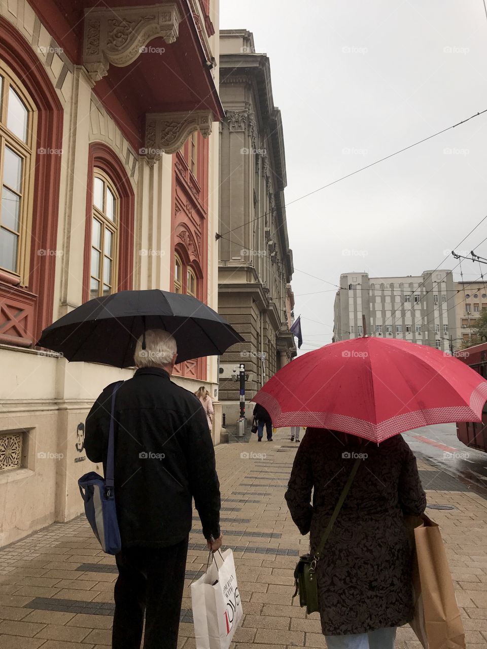 Rainy day in Belgrade.