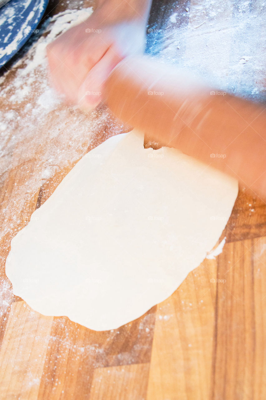 Baking and rolling tortillas 