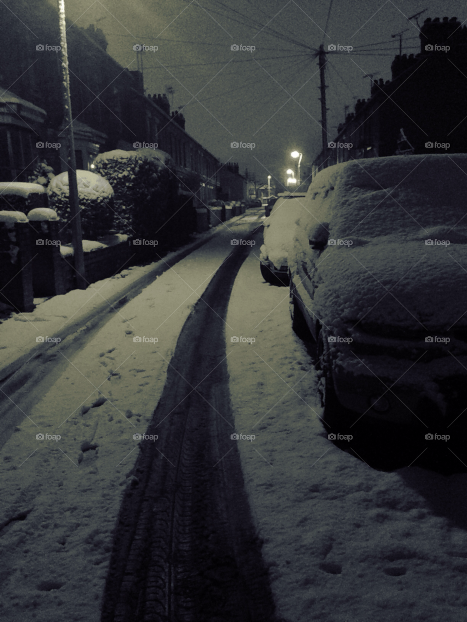 wrexham snow night by wassim866