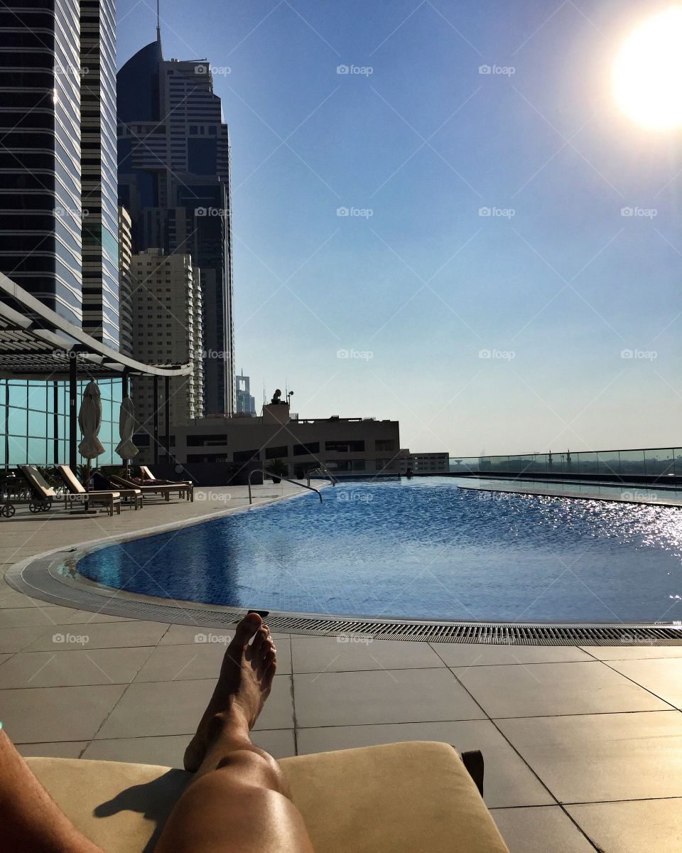 Pool vibes in Dubai.