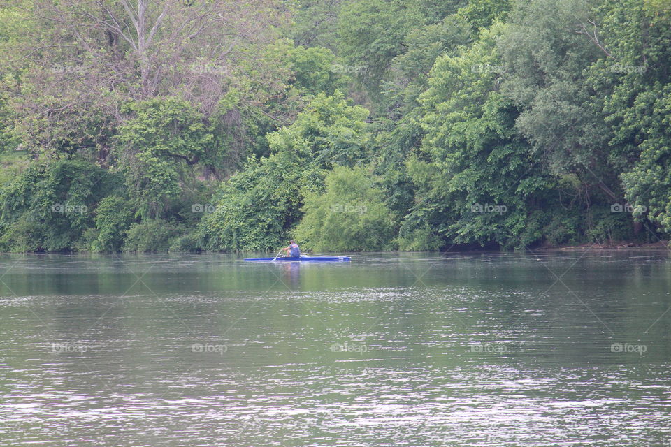 Rowboat on the river