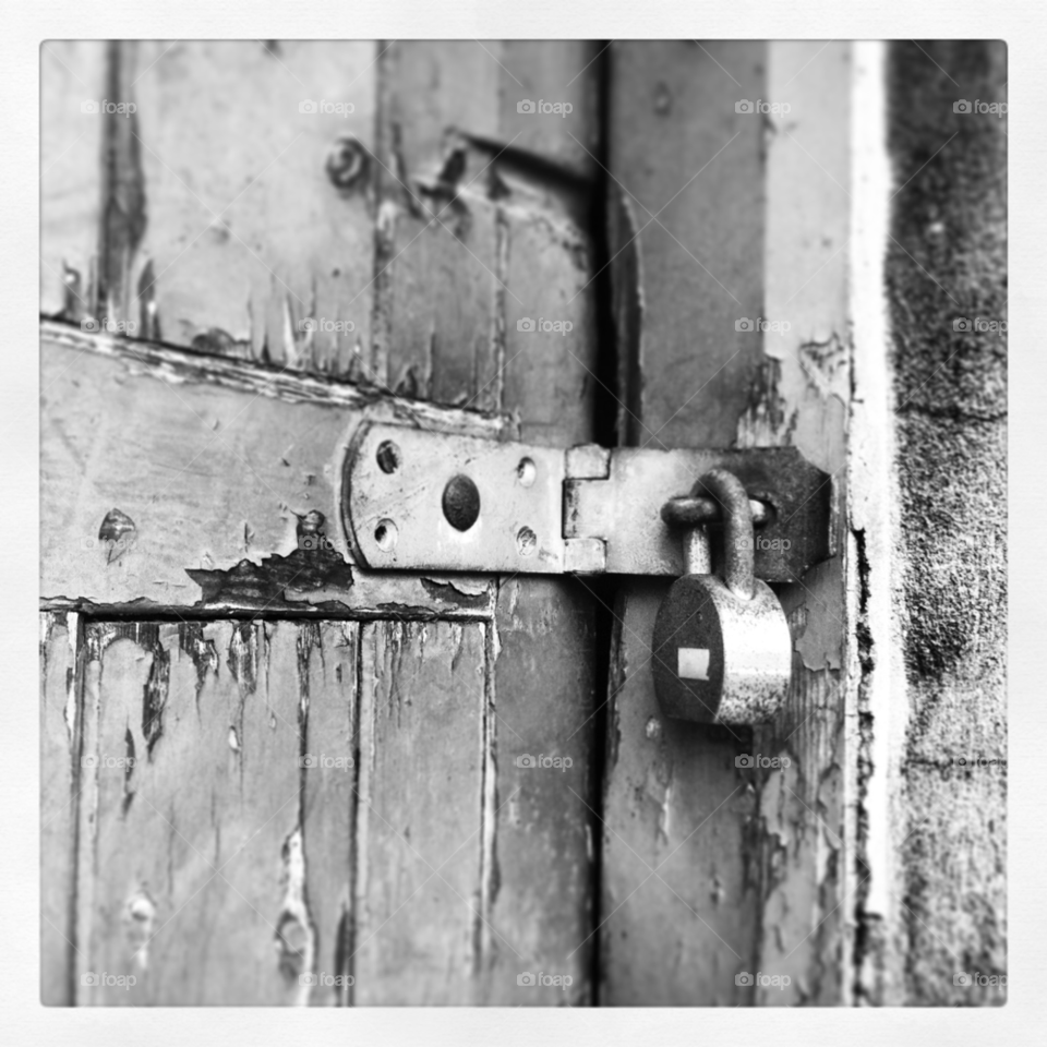 black and white gate lock by kayeg82