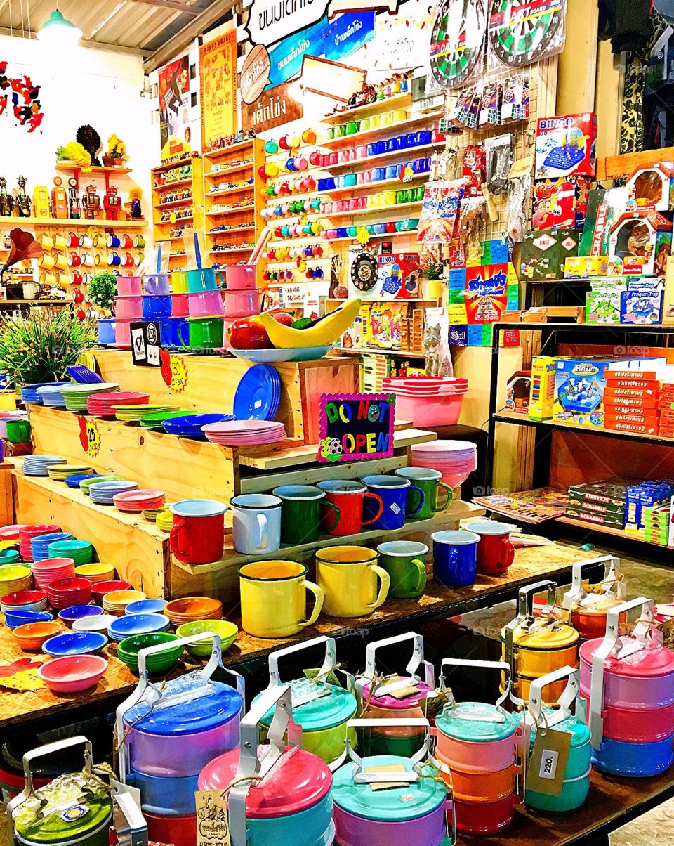 Colorful shop