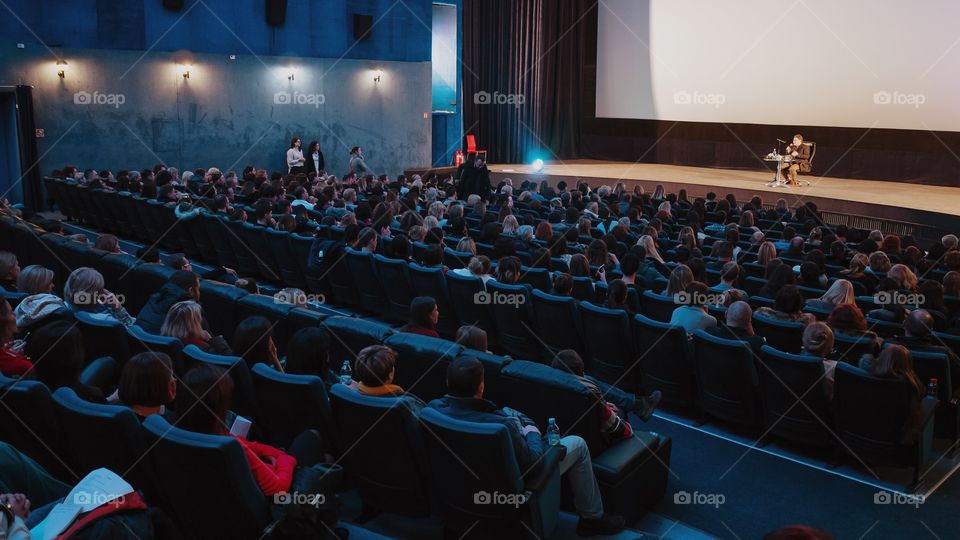 Lecture in the cinema 